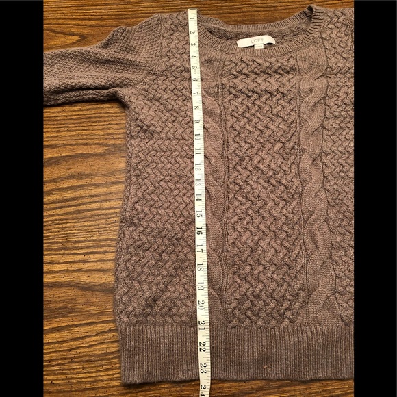 NWOT Light Brown Loft Sweater Size XS - Picture 6 of 7